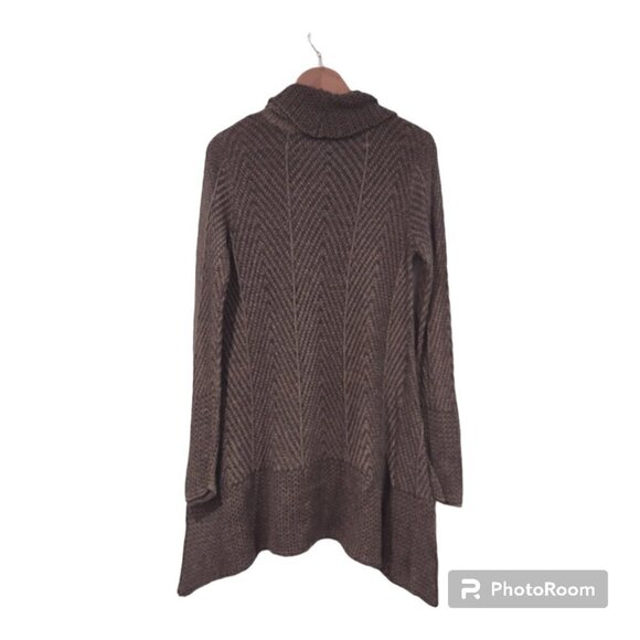 Jeanne Pierre Brown Sweater Dress/Tunic Size Medium - Picture 2 of 4